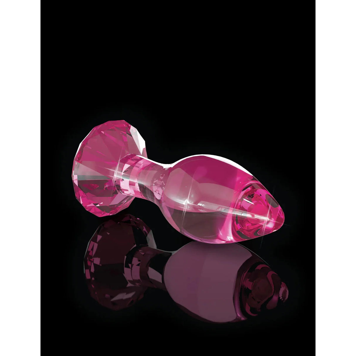 Icicles No. 79 Glass Diamond Butt Plug - Pink