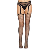 Industrial Net Stockings with Attached Garter Belt