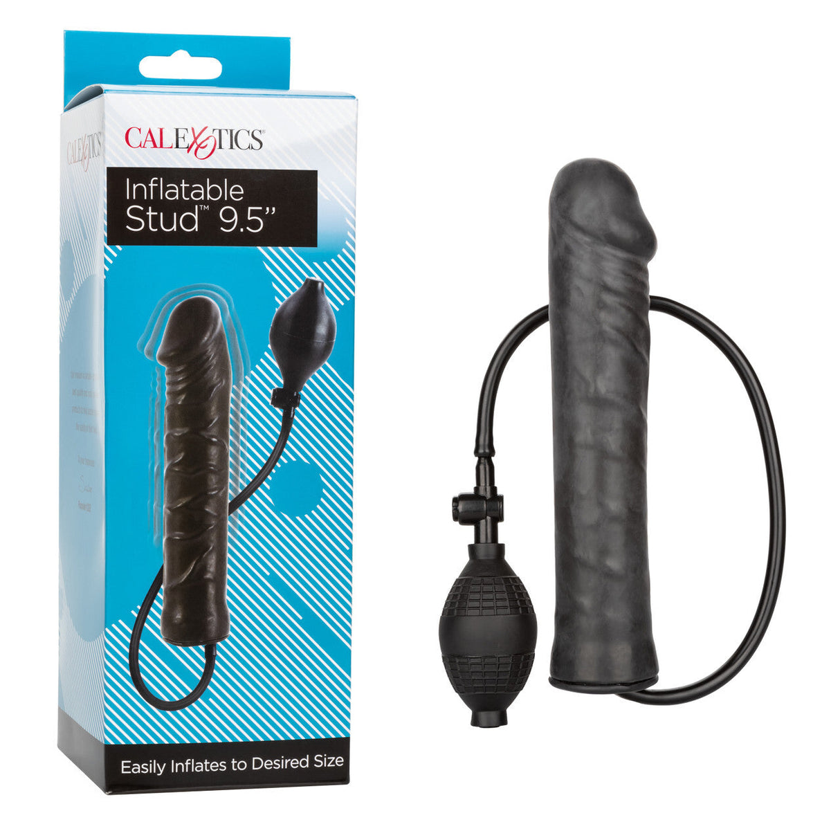 Inflatable Stud 9.5 Inch Dildo