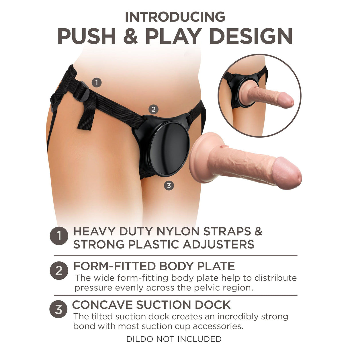 King Cock Beginner's Body Dock Strap On Harness