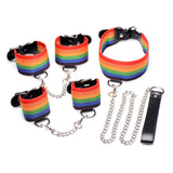 Kinky Pride Rainbow Bondage Set