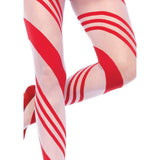 Leg Avenue Spandex Sheer Candy Striped Pantyhose