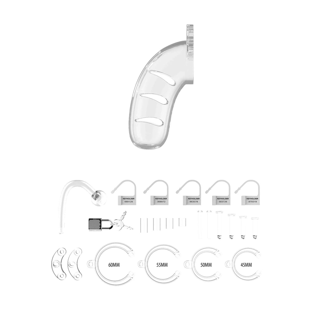 ManCage 11 4.5" Chastity Device with Plug