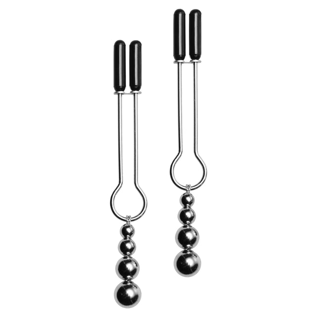 Master Series Adorn Triple Bead Nipple Clamp Set