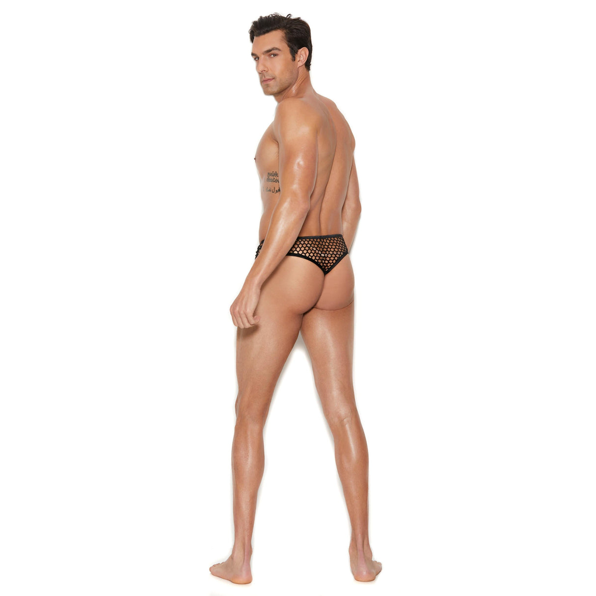 Men's Fishnet Thong Back Brief