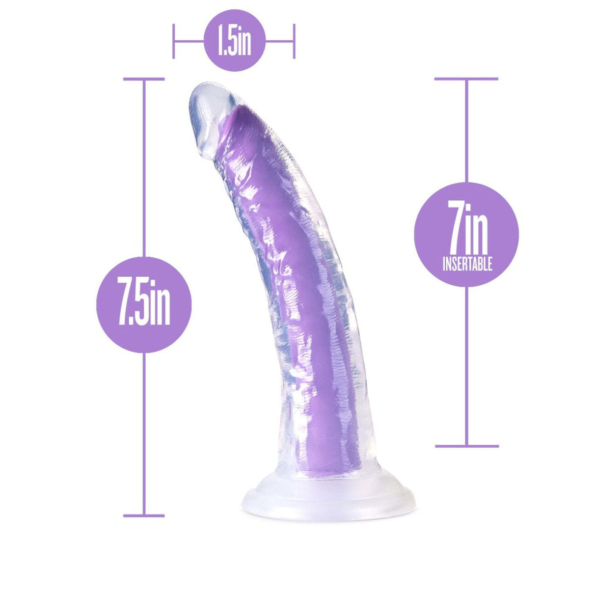 Neo Elite Glow In The Dark 7 Inch Silicone Dildo