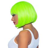 Neon Green Short Bob Wig