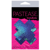 Pastease Liquid Iridescent Cross Nipple Pasties