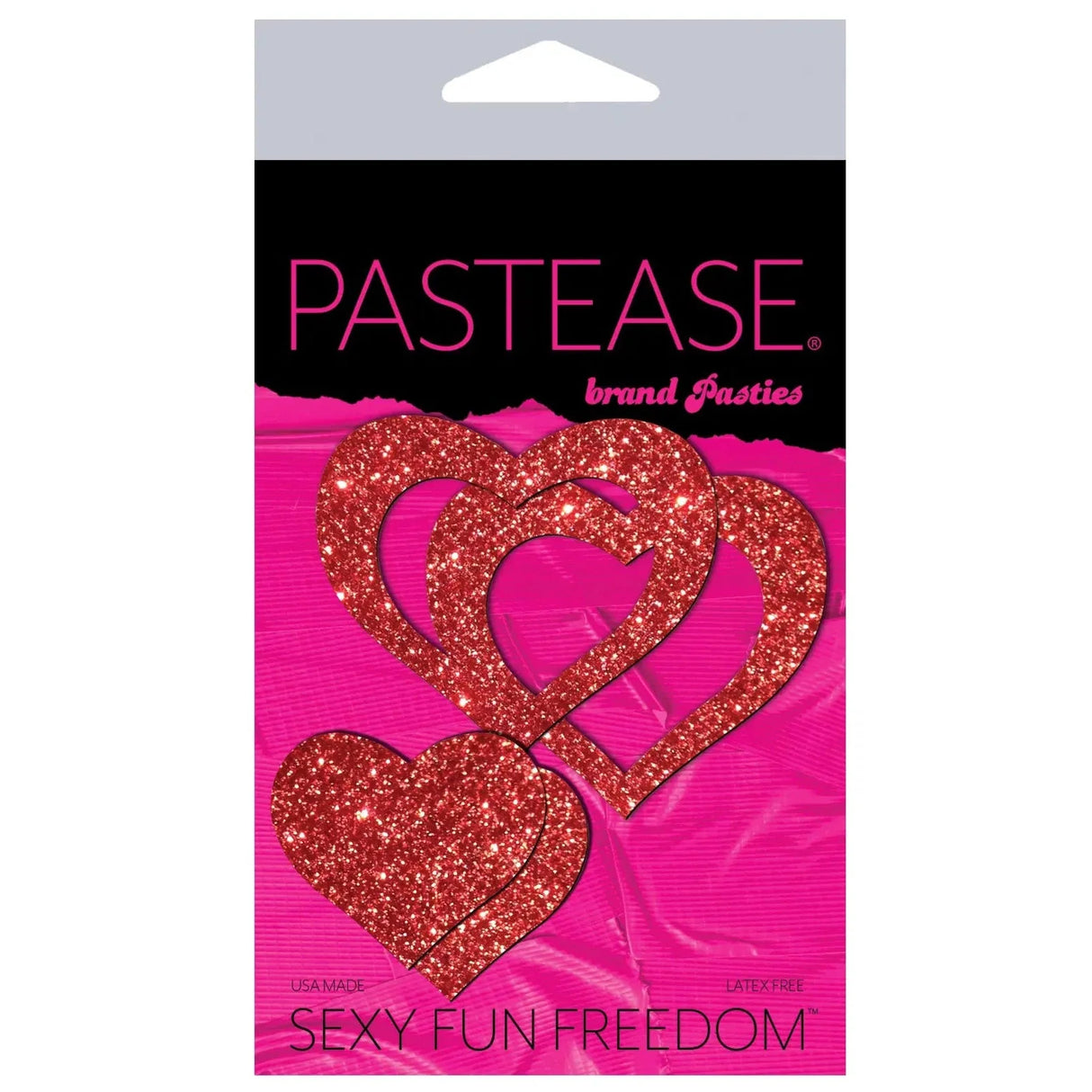 Pastease Peek-a-Boob Glitter Frame & Center Nipple Pasties
