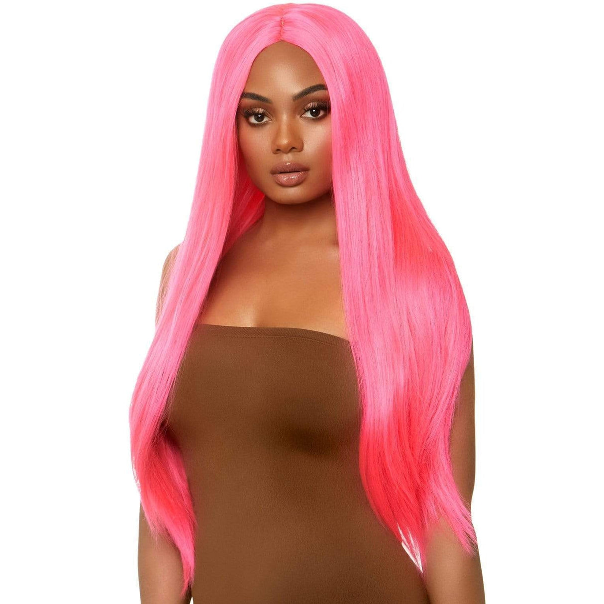 Pink Long Straight Wig