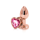 Rear Assets Aluminum Plug with Heart Gem