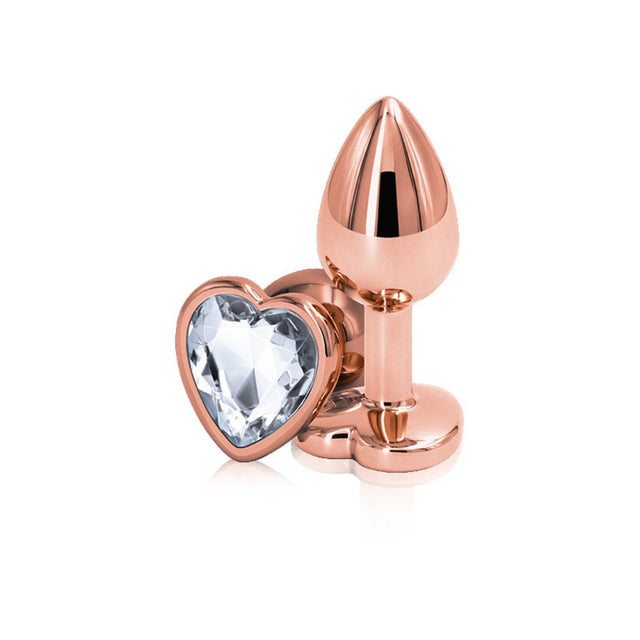 Rear Assets Aluminum Plug with Heart Gem