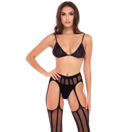 Rene Rofe Straight Up Garter Set