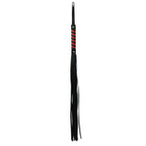 Sex & Mischief Red and Black Stripe Flogger