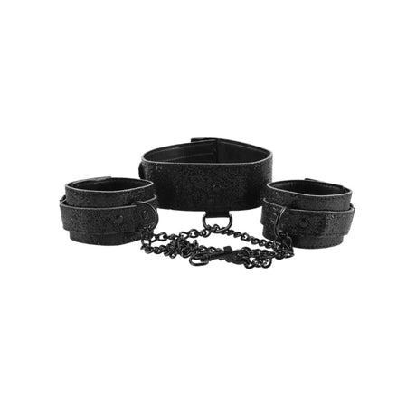 Sex & Mischief Shadow Sparkle Collar & Cuffs