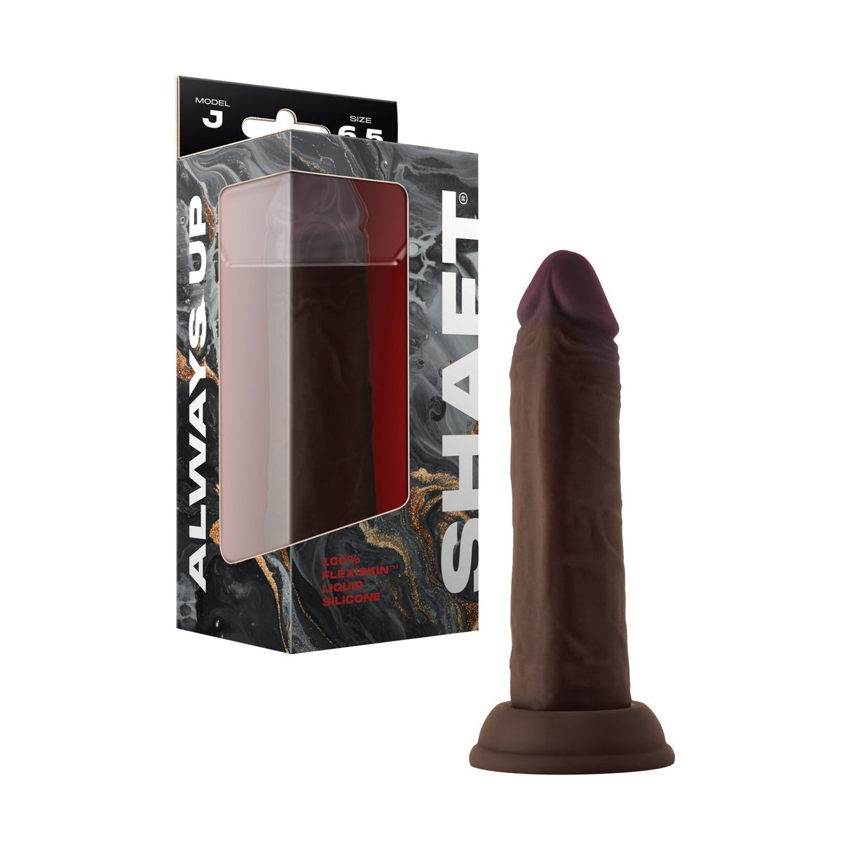 Shaft Model J Flexiskin Liquid Silicone 6.5 Inch Dildo