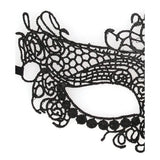 Shots Ouch Black & White Lace Eye Mask