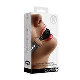 Shots Ouch Breathable Ball Gag with Diamond Studded Straps