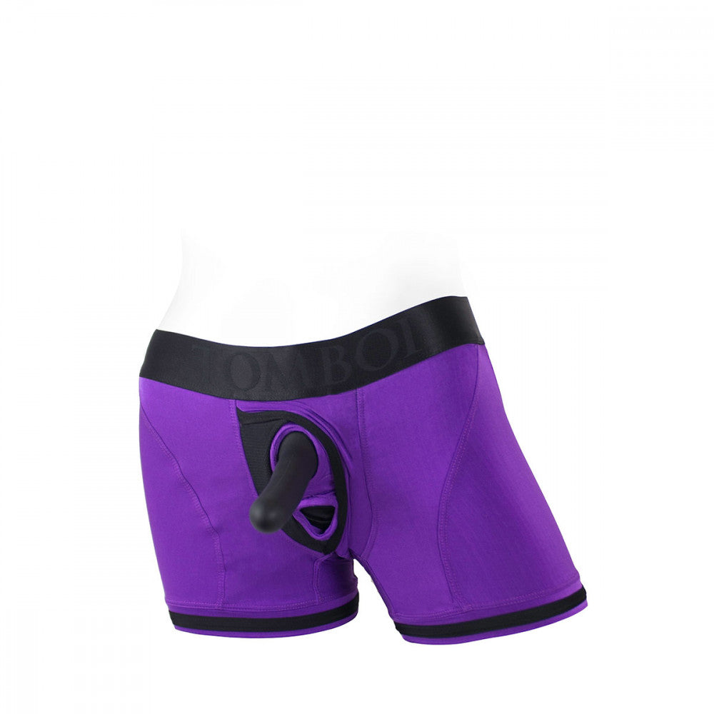 SpareParts Tomboii Purple & Black Boxer Briefs Harness