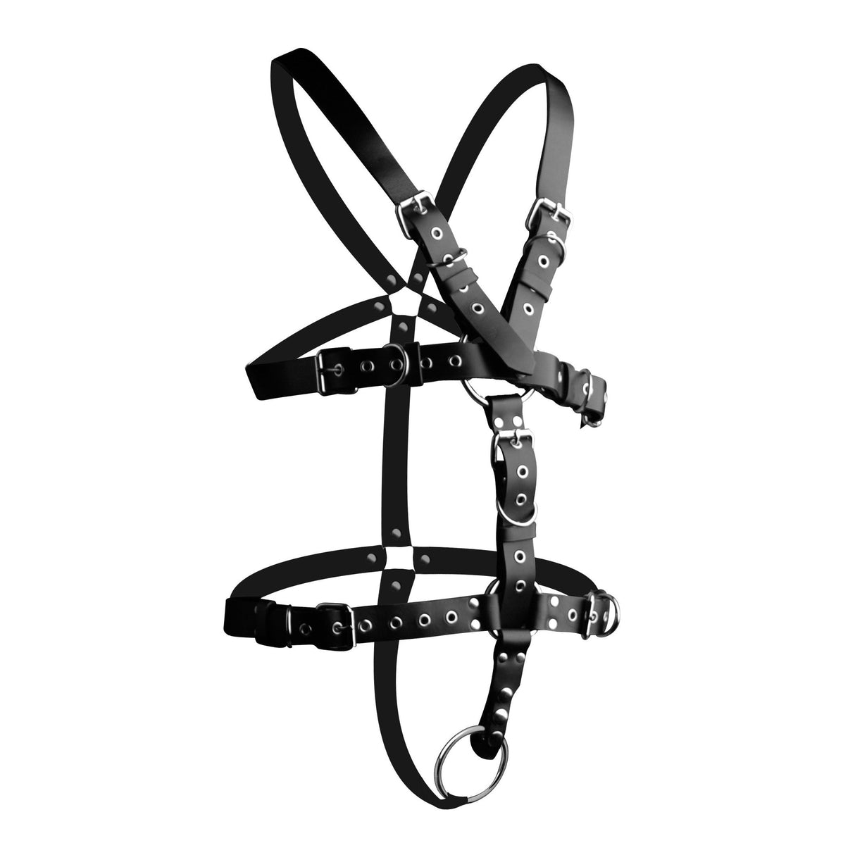 Strict Leather Body Harness with Cock Ring