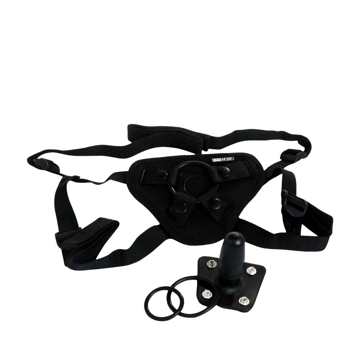 Vac-U-Lock Strap On Harness with Plug