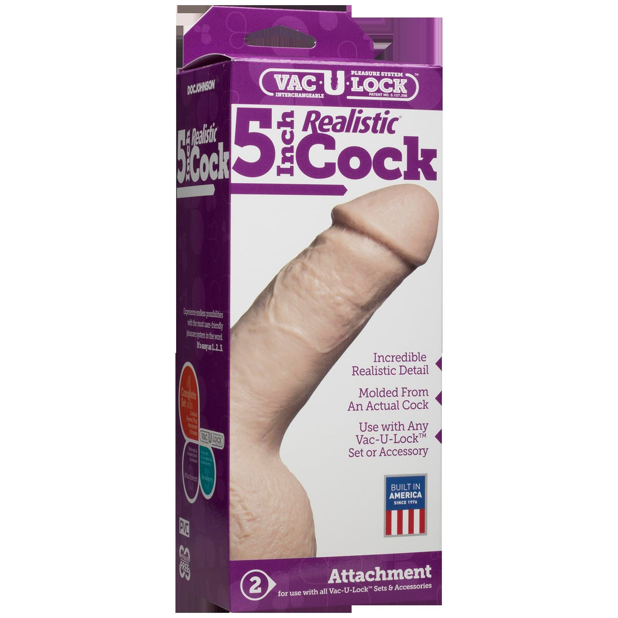 Vac-U-Lock Realistic Dildo Strap On