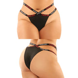 Vibes 2-Pack Fuck Off Caged Lace Panty & Micro Thong