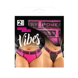 Vibes 2-Pack Pussy Power Micro Brief & Lace Thong