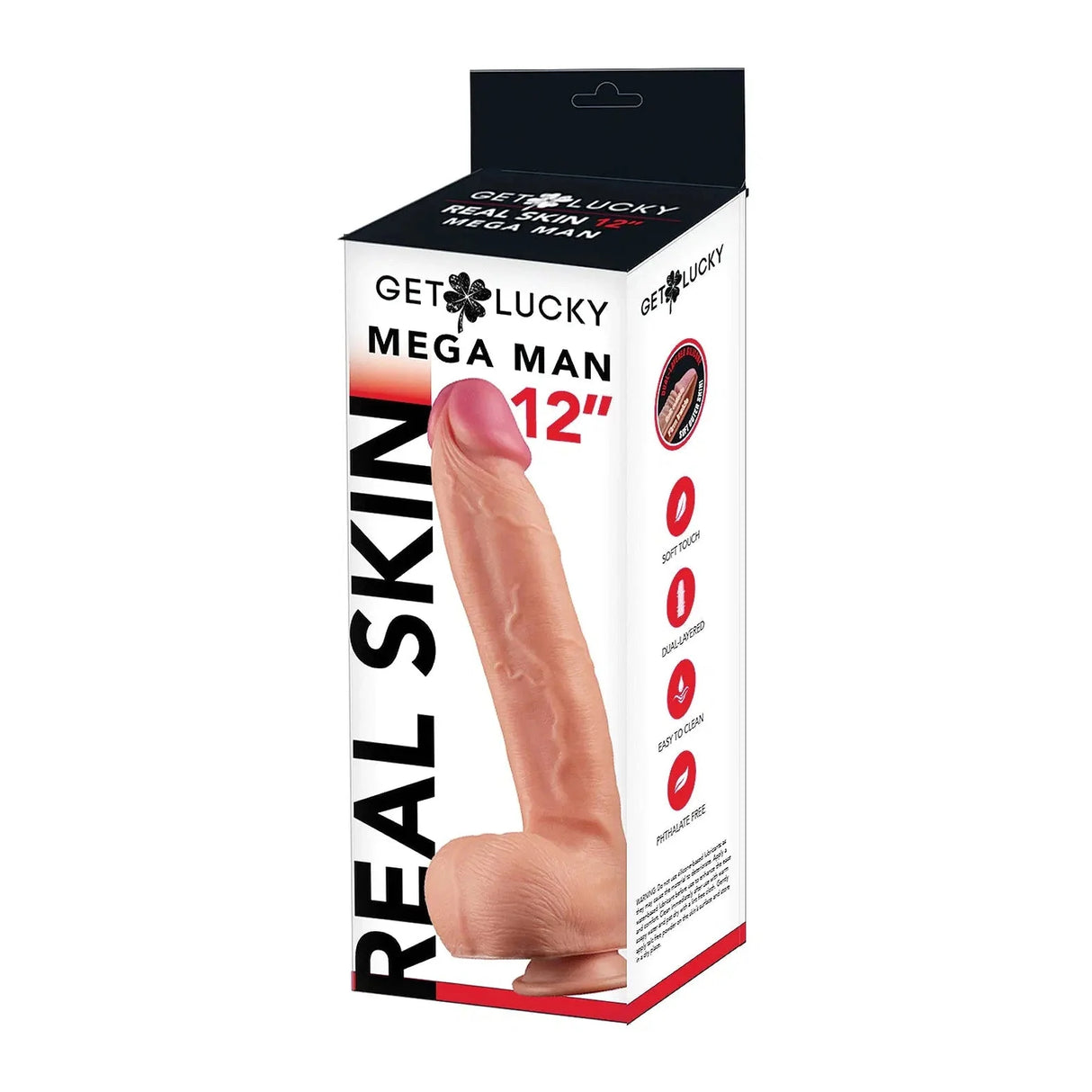 Voodoo Get Lucky 12 Inch Real Skin Dildo
