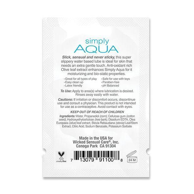 Wicked Simply Aqua Water Based Lubricant