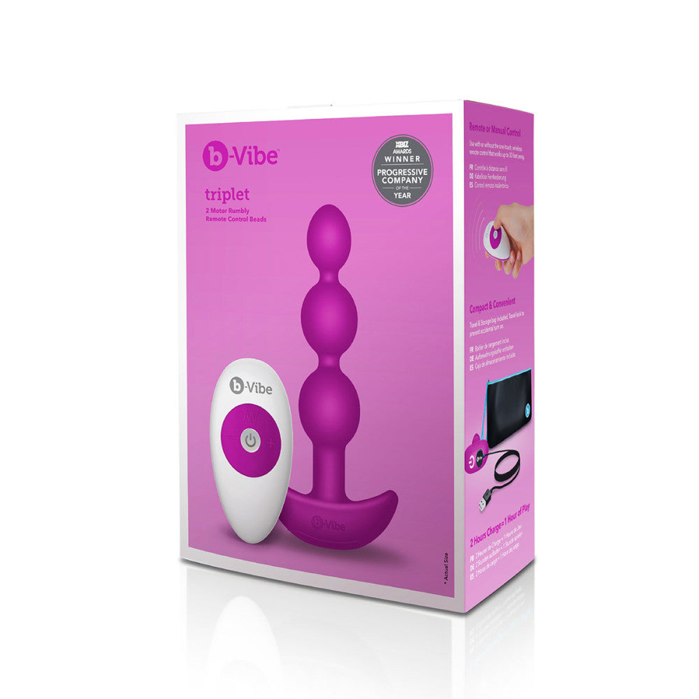 b-Vibe Triplet Remote Control Anal Beads